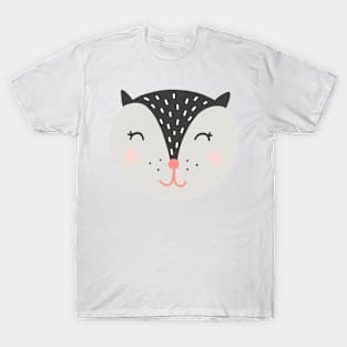 Cute Cartoon Cat T-Shirt